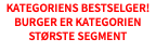 Kategoriens bestselger!Burger er kategorien største segment